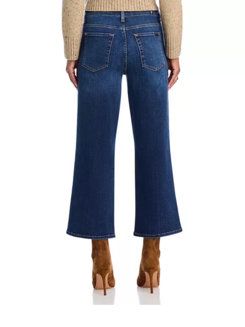 7FAM Cropped Alexa High Wave Women's Jeans - Picture 3 of 8